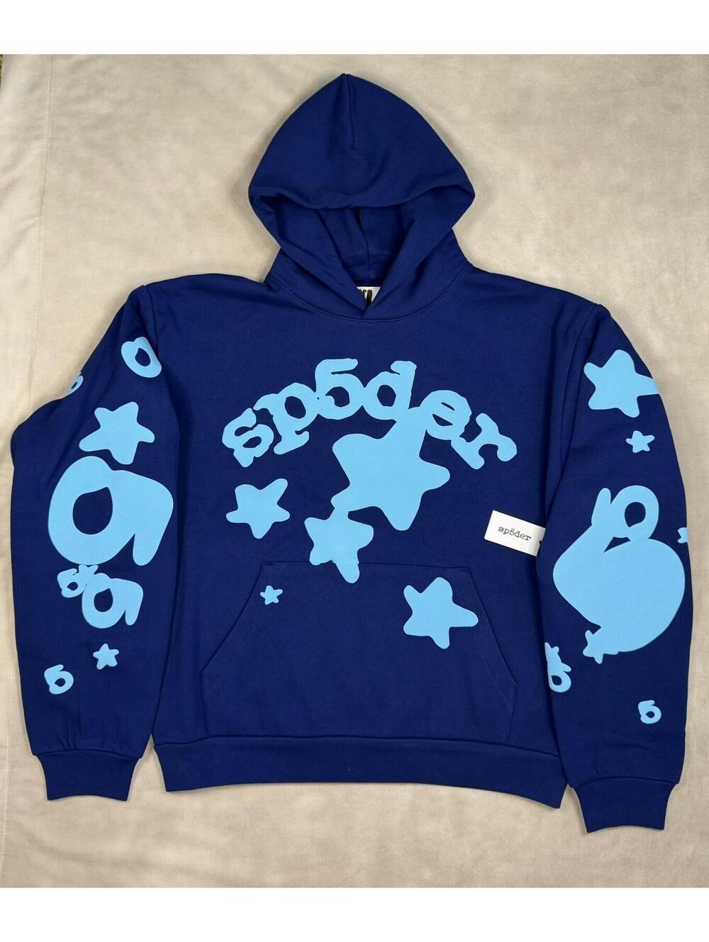 Sp5der Navy Beluga Hoodie XL